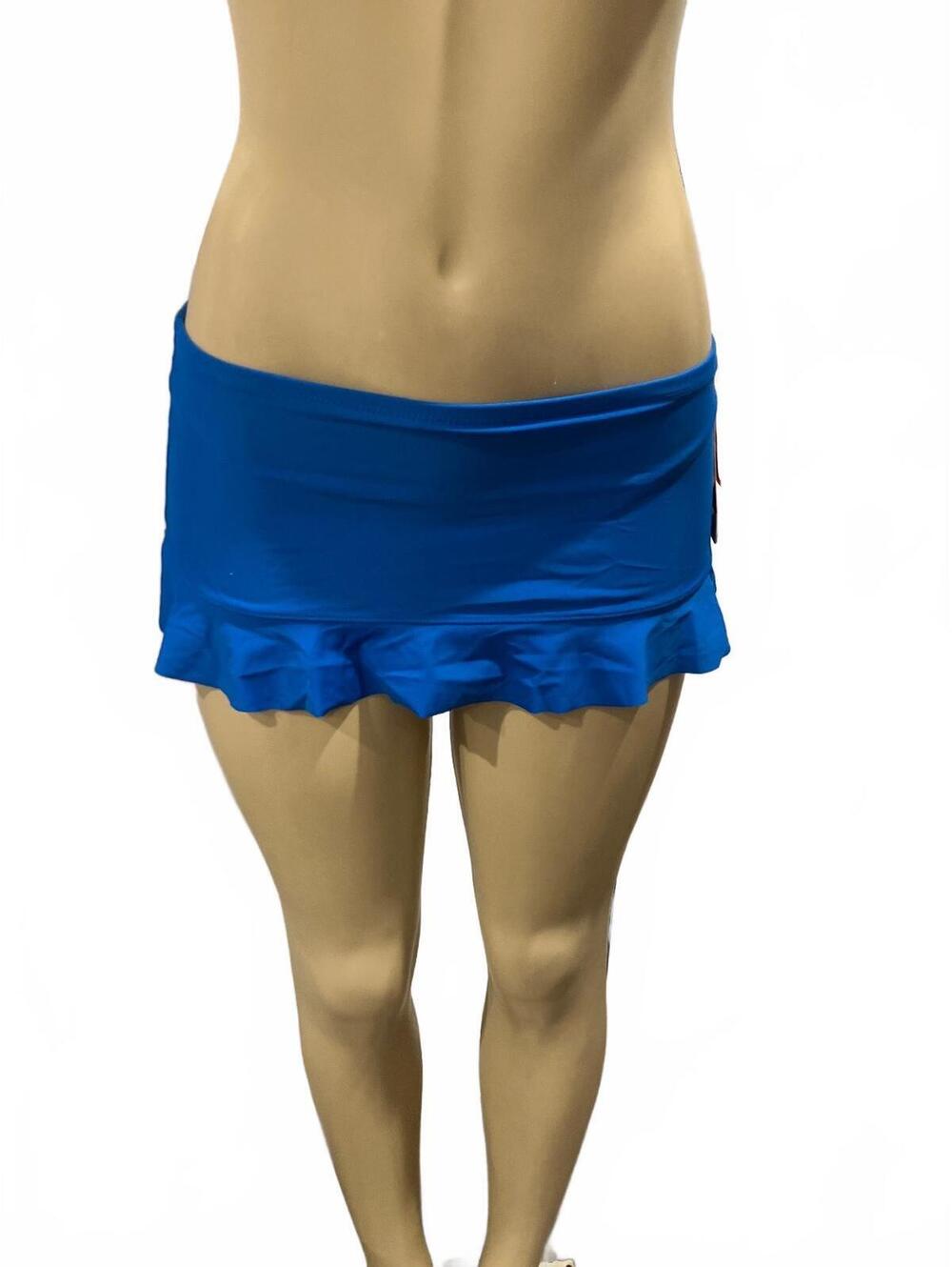 NWT Hula Honey Blue Swim Skirt with Ruffle Hem Size Small